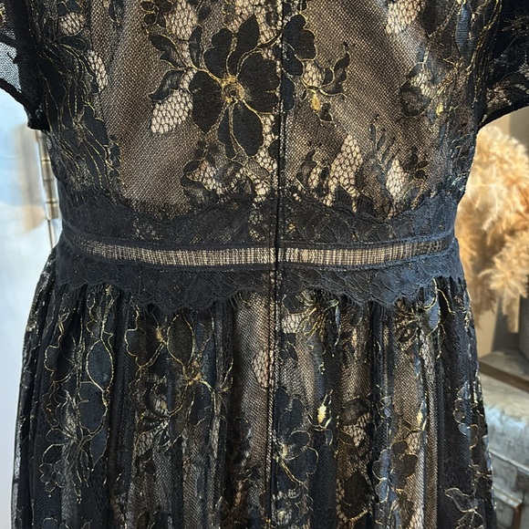 NWT! Adrianna Papell Women's Metallic Lace Dress w/ Tag - Picture 10 of 15